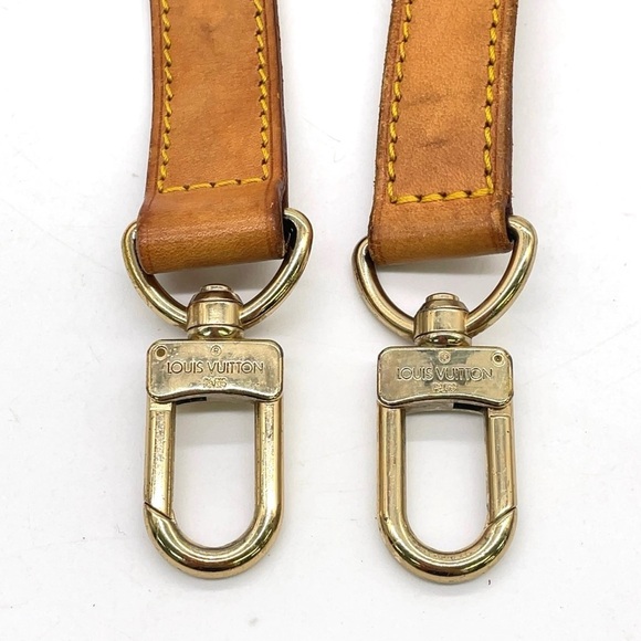 Louis Vuitton Tan Leather Belt with Gold Accents - Picture 7 of 14